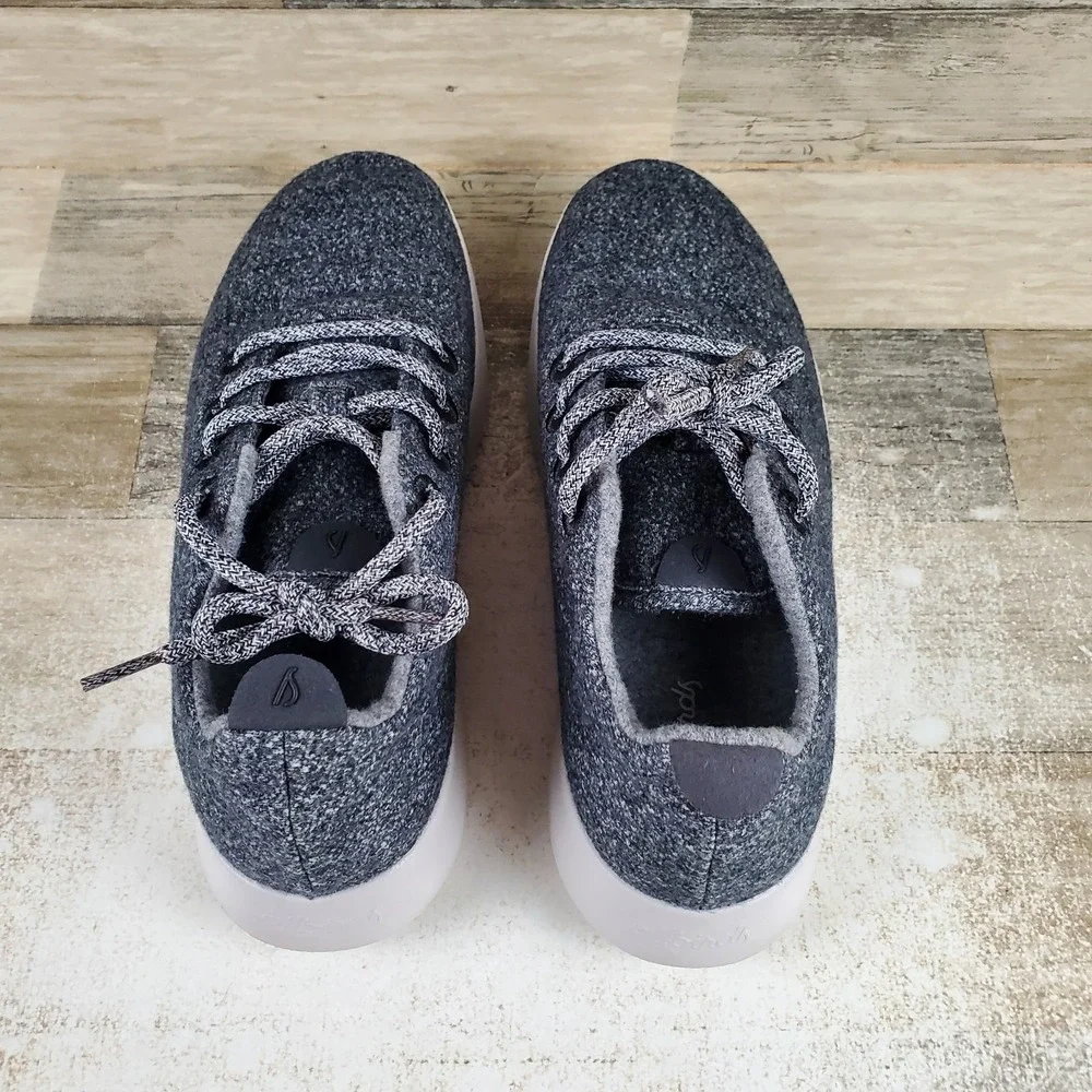Allbirds Wool Runner Mens Shoes Sz 9 M Natural Gray Merino Wool Lace Up Sneaker